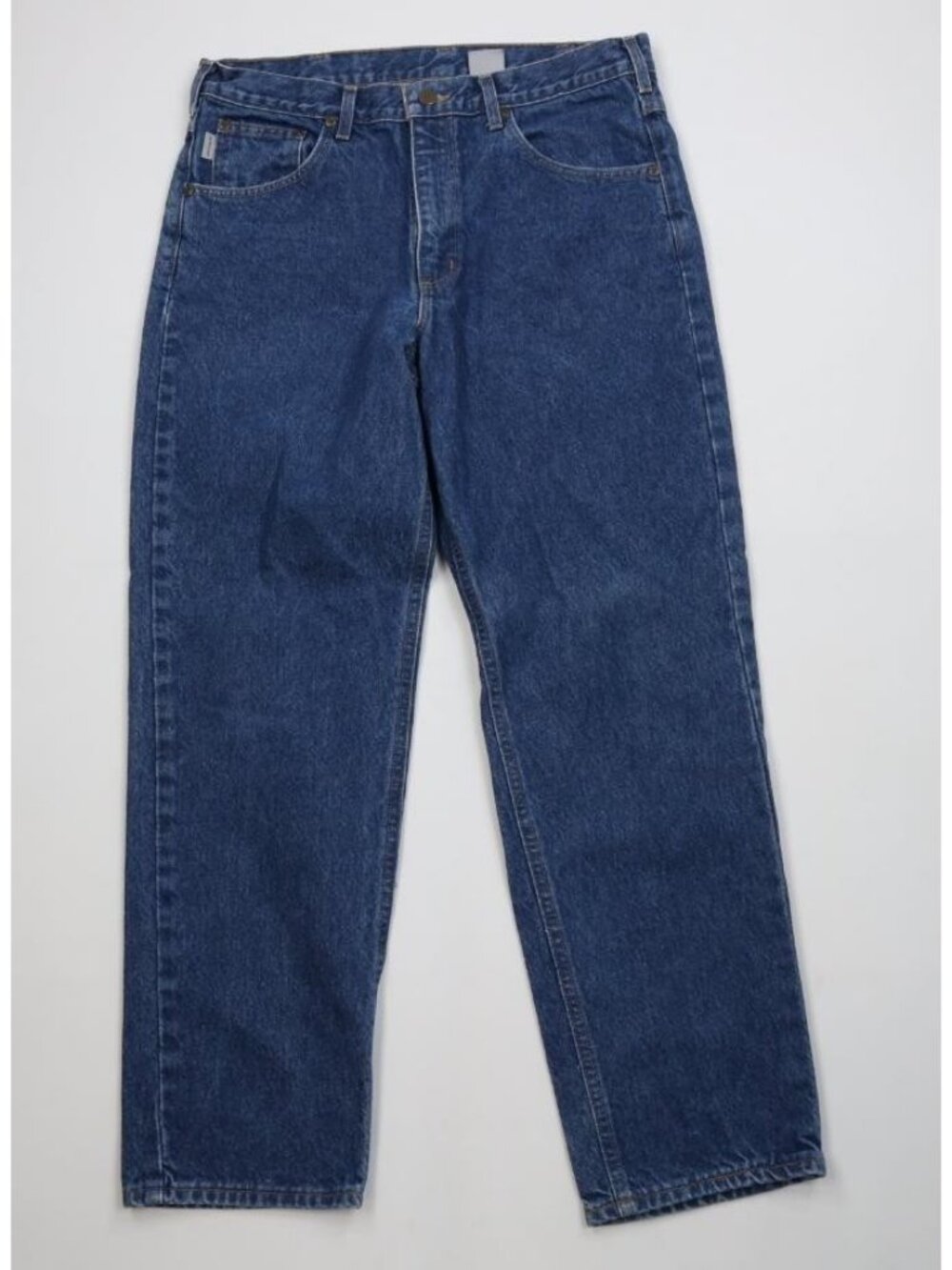 Vintage Y2K Carhartt Mens 34x30 Faded Relaxed Fit Denim Jeans Blue Cotton USA